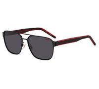 Hugo Boss Uomo Hugo Boss HG 1298/S OIT/IR Occhiali da sole Acciaio Nero Grigio Pilot