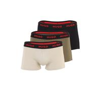 HUGO Red - Confezione da 3 boxer neri e kaki-Nero W33