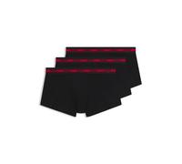 HUGO Boxer corti in cotone elasticizzato con logo in confezione da tre - Style TRUNK TRIPLET PLANET, 50492375 Nero XL