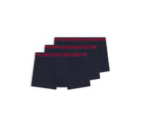 HUGO Boxer corti in cotone elasticizzato con logo in confezione da tre - Style TRUNK TRIPLET PLANET, 50492375 Blu scuro S
