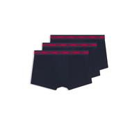 HUGO Boxer corti in cotone elasticizzato con logo in confezione da tre - Style TRUNK TRIPLET PLANET, 50492375 Blu scuro M