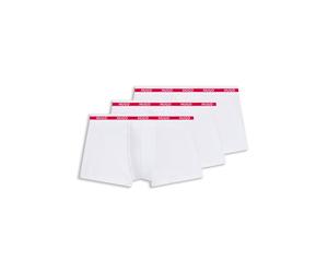 HUGO Boxer corti in cotone elasticizzato con logo in confezione da tre - Style TRUNK TRIPLET PLANET, 50492375 Colore neutro XXL