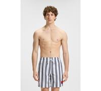 HUGO Boxer da mare a righe grosse con etichetta con logo - Style LUIS, 50545404 Grigio L