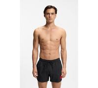 HUGO Boxer da mare ad asciugatura rapida con etichetta con logo rossa - Style DOMINICA, 50493450 Nero L