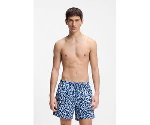 HUGO Boxer da mare ad asciugatura rapida con stampa all-over - Style CALALA, 50510061 Blu S