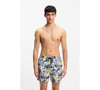 HUGO Boxer da mare ad asciugatura rapida con stampa all-over - Style CALALA, 50510061 Giallo chiaro M