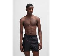 HUGO Boxer da mare con banda con logo e fodera interna integrale - Style FAB, 50500973 Nero M