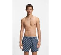 HUGO Boxer da mare con loghi a scacchi - Style AARON_SWIM, 50556792 Blu scuro M