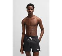 HUGO Boxer da mare con logo stampato - Style HAITI, 50469312 Nero L