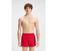HUGO Boxer da mare con logo stampato verticale - Style ABAS, 50513979 Rosso L