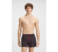 HUGO Boxer da mare con stampa con logo spezzato all-over - Style DODY, 50545401 Nero M