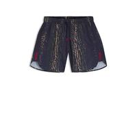 HUGO Boxer da mare stampati con logo ricamato - Style JOSE, 50545412 A disegni L