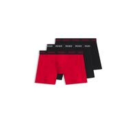 HUGO Boxer in confezione da tre - Style BOXERBR TRPLT DESIGN, 50532559 Nero / Rosso S
