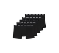 HUGO Boxer in cotone elasticizzato con elastico in vita con logo in confezione da cinque - Style TRUNK FIVE PACK, 50493840 Nero XL