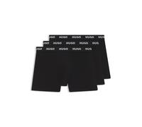 HUGO Boxer in cotone elasticizzato in confezione da tre - Style BOXERBR TRIPLET PACK, 50492348 Nero S