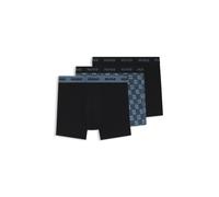 HUGO Boxer in cotone elasticizzato in confezione da tre - Style BOXERBR TRPLT DESIGN, 50532559 Blu L