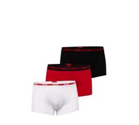 HUGO Boxer rosso sangue / nero / bianco Uomo - Premium - Biancheria e abbigliamento da mare - Intimo - Mutande - Boxer attillati HUGO XL