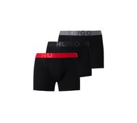 HUGO Boxer corti in cotone elasticizzato con logo in confezione da tre - Style TRUNK TR GIFT VELVE, 50570931 Nero XXL