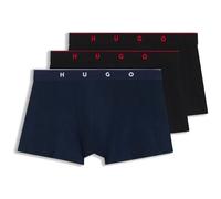 HUGO Boxer jacquard con elastico in vita a vista - Style TRUNK TRIPLET TITAN, 50566294 Nero / Blu M