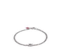 HUGO Bracciale a catena con placchetta con logo scomposto - Style E-THINCHAIN-BRA, 50552597 Color argento pz.