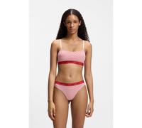 Reggiseno HUGO Twin Bralette Design rosa nero rosso (2 paia) - XS