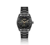 HUGO #BRIGHT SPORT Orologio placcato nero con quadrante e bracciale tono su tono - Style #BRIGHT SPORT, 58565039 Nero pz.