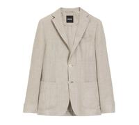 BOSS Blazer slim fit in misto lino con micromotivo - Style C-Hanry-262, 50561902 Beige 52