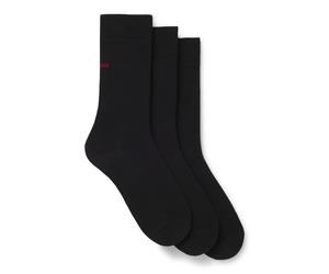 HUGO Calze ad altezza regolare con logo in confezione da tre - Style 3P RS UNI CC, 50493253 Nero 43-46