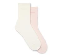 HUGO Calze ad altezza regolare in misto cotone con logo in confezione da due - Style 2P RS UNI LOGO CC W, 50566511 Rosa chiaro 39-42