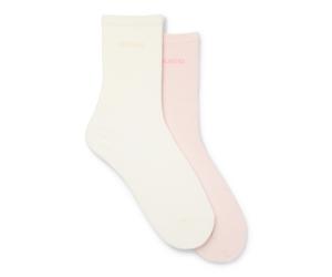 HUGO Calze ad altezza regolare in misto cotone con logo in confezione da due - Style 2P RS UNI LOGO CC W, 50566511 Rosa chiaro 39-42