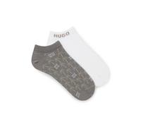 HUGO Calze alla caviglia in confezione da due - Style 2P AS PALMS CC, 50557149 Bianco / Grigio 43-46