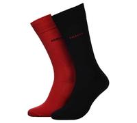 HUGO Calzino rosso / nero, Taglia 39-42