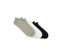 HUGO Calzini corti in misto cotone con logo in confezione da sei - Style 6P AS UNI CC, 50516395 Nero / Bianco / Beige 39-42