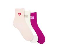 Hugo Heart Cc W 10279085 Red Socks 3 Pairs Multicolor EU 39-42 Donna