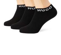 HUGO Calzini corti Style 3P AS UNI CC W 50516407 – confezione da 3, logo sui bordi Nero 35-38