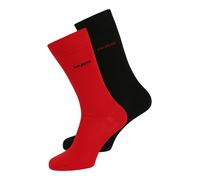 HUGO Calzino rosso / nero, Taglia 39-42
