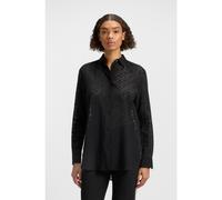 HUGO Camicetta oversize con motivo effetto burnout - Style The Oversize Shirt, 50543366 Nero 38