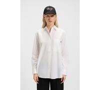 HUGO Camicetta oversize in tela di cotone con logo ricamato - Style The Oversize Shirt, 50515741 Bianco 36