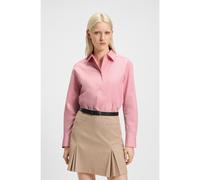 HUGO Camicetta oversize in tela di cotone con logo ricamato - Style The Oversize Shirt, 50515741 Rosa chiaro 36