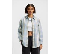 HUGO Camicetta oversize in twill di cotone con motivo principe di Galles - Style Ecristy_B, 50542973 A disegni 38