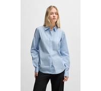 HUGO Camicetta regular fit in misto cotone a righe - Style The Essential Shirt, 50539864 Celeste 42