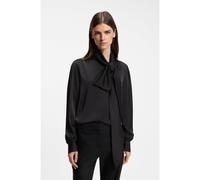HUGO Camicetta regular fit in satin - Style Elegant, 50569683 Nero 38