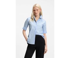 HUGO Camicetta regular fit in tela di cotone leggero - Style The Summer Shirt, 50540156 Celeste 40