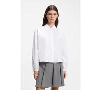 HUGO Camicetta relaxed fit corta in popeline di cotone - Style Endeka, 50572062 Bianco 48