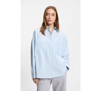 HUGO Camicetta relaxed fit in popeline di cotone a righe - Style Edafnena_B, 50553358 Celeste 44