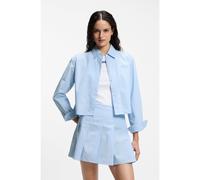 HUGO Camicetta relaxed fit in popeline di cotone a righe - Style Epic_B, 50559452 Righe azzurre 36
