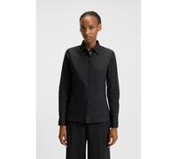 HUGO Camicetta slim fit in popeline facile da stirare - Style The Fitted Shirt, 50416895 Nero 40