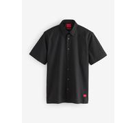 HUGO Camicia a maniche corte Stretch HUGO Ebor xlarge Nero