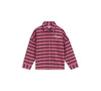HUGO Camicia a quadri per bambini in cotone con logo ricamato - Style G00522/48H04A, G00522 Rosa 150