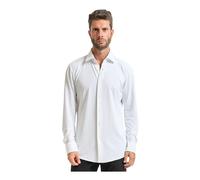 Hugo - Camicia in Popeline Elasticizzato- Facile Stiratura- Colletto Kent - - Shirts - Uomo - Bianco - 2XL
